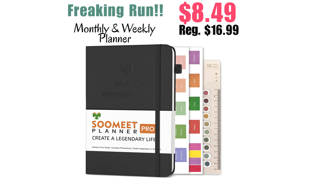 Monthly & Weekly Planner Only $8.49 Shipped on Amazon (Regularly $16.99)