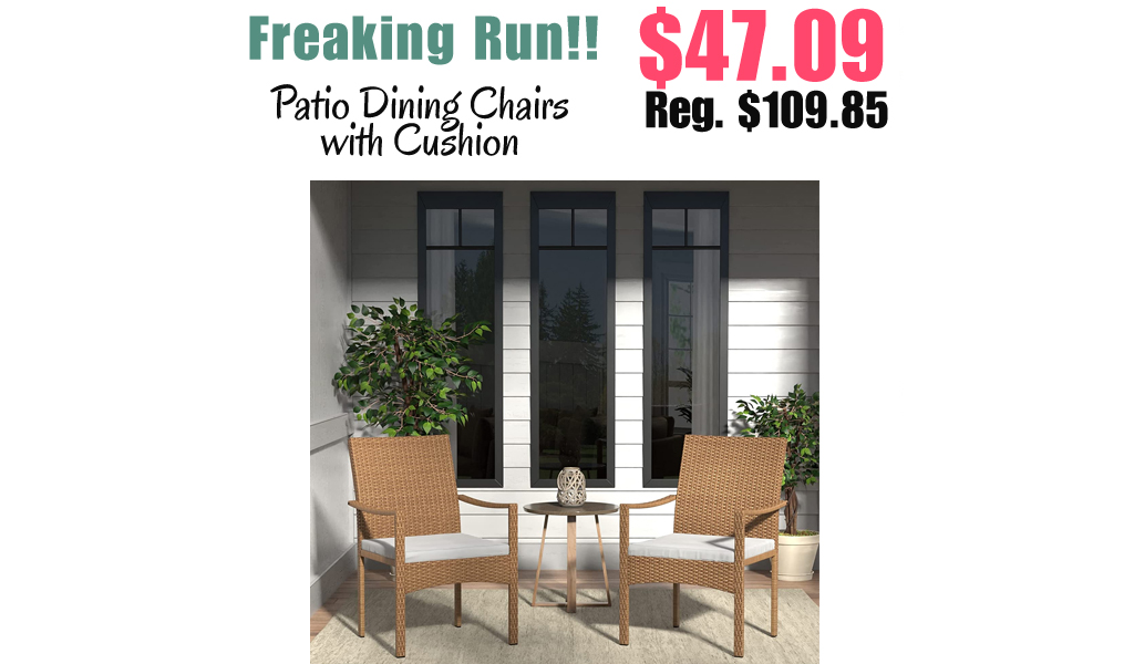 Patio Dining Chairs with Cushion Only $47.09 Shipped on Amazon (Regularly $109.85)