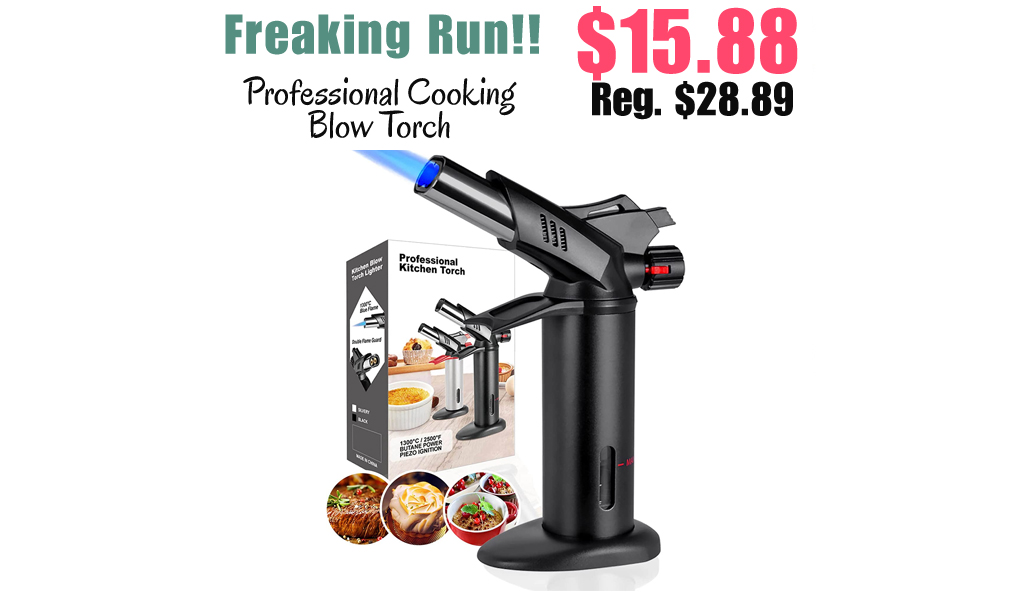 Professional Cooking Blow Torch Only $15.88 Shipped on Amazon (Regularly $28.89)