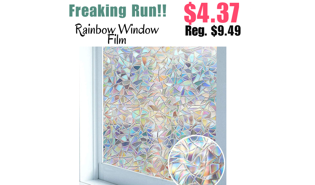 Rainbow Window Film Only $4.37 Shipped on Amazon (Regularly $9.49)