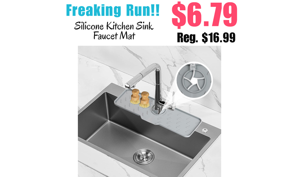 Silicone Kitchen Sink Faucet Mat Only $6.79 Shipped on Amazon (Regularly $16.99)