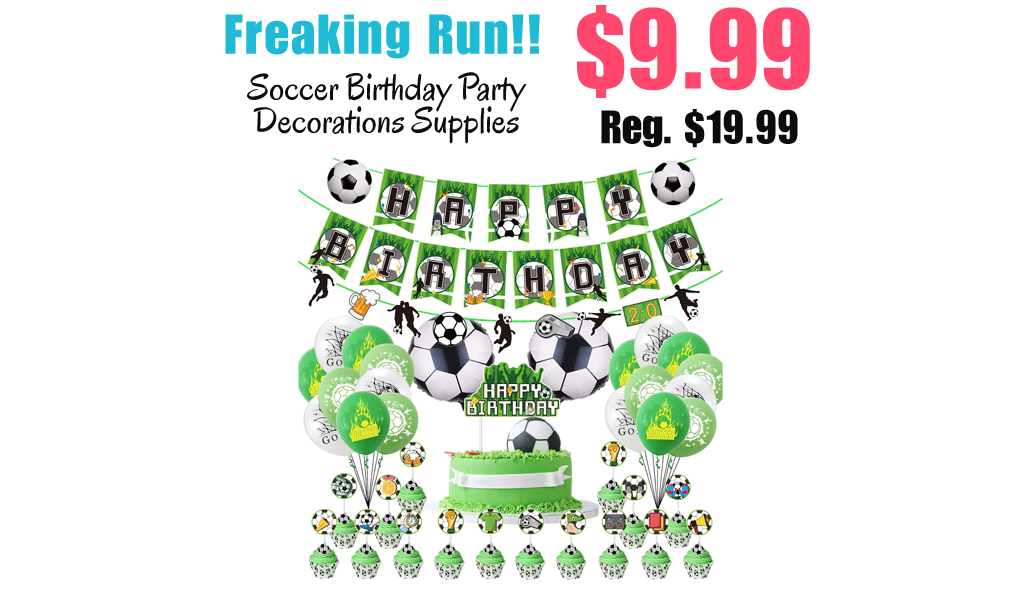 Soccer Birthday Party Decorations Supplies Only $9.99 Shipped on Amazon (Regularly $19.99)