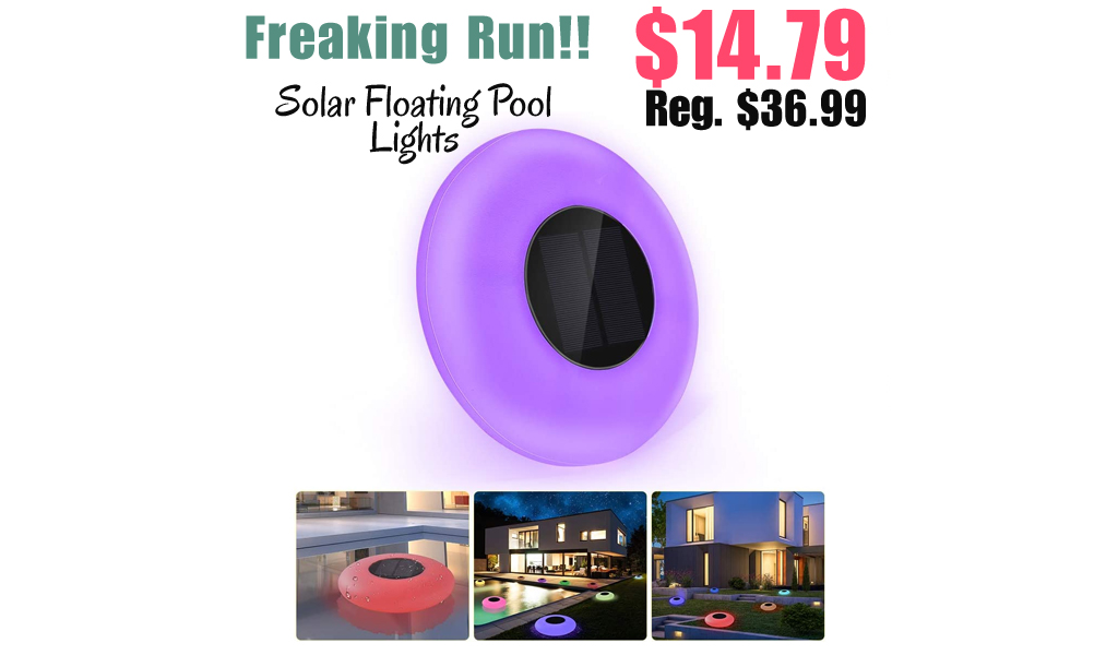 Solar Floating Pool Lights Only $14.79 Shipped on Amazon (Regularly $36.99)