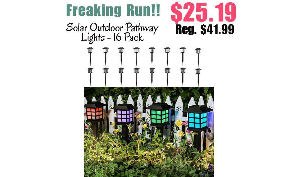Solar Outdoor Pathway Lights - 16 Pack Only $25.19 Shipped on Amazon (Regularly $41.99)