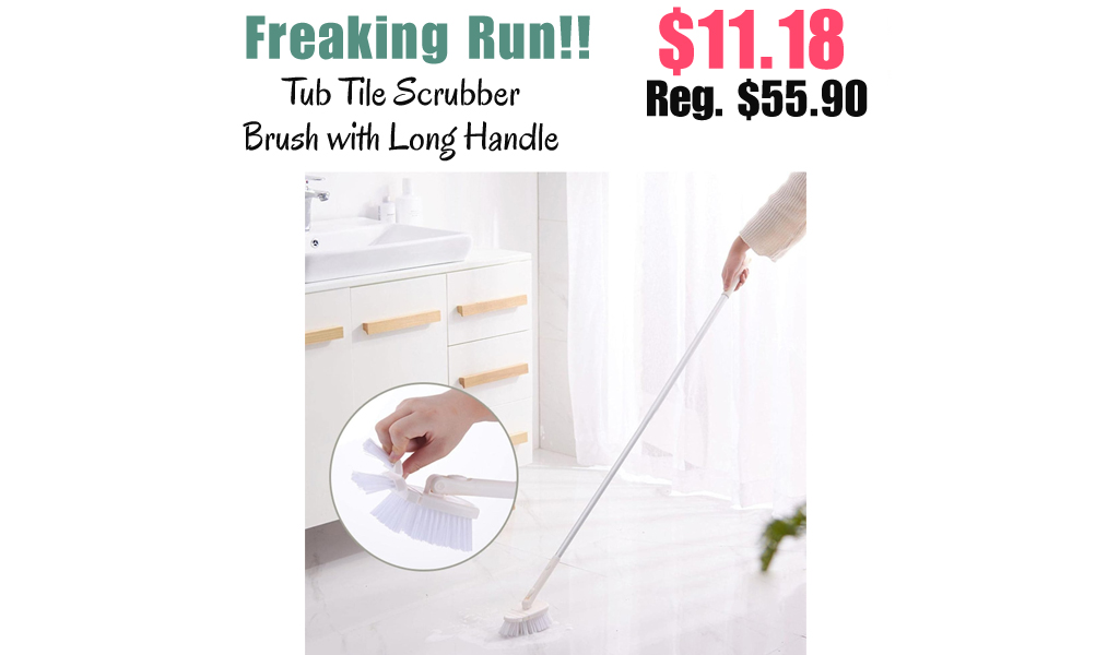 Tub Tile Scrubber Brush with Long Handle Only $11.18 Shipped on Amazon (Regularly $55.90)