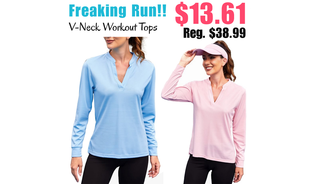 V-Neck Workout Tops Only $13.61 Shipped on Amazon (Regularly $38.99)