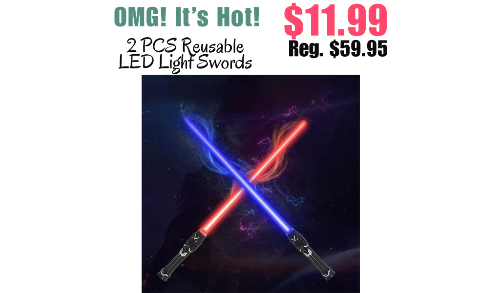 2 PCS Reusable LED Light Swords Only $11.99 Shipped on Amazon (Regularly $59.95)