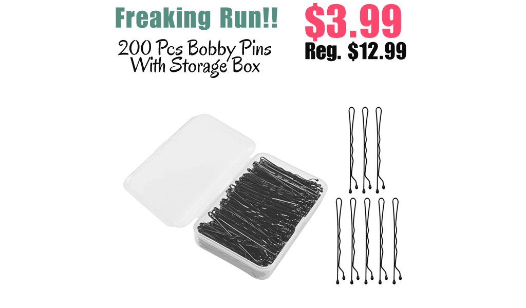 200 Pcs Bobby Pins With Storage Box Only $3.99 Shipped on Amazon (Regularly $12.99)