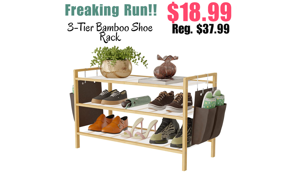 3-Tier Bamboo Shoe Rack Only $18.99 Shipped on Amazon (Regularly $37.99)