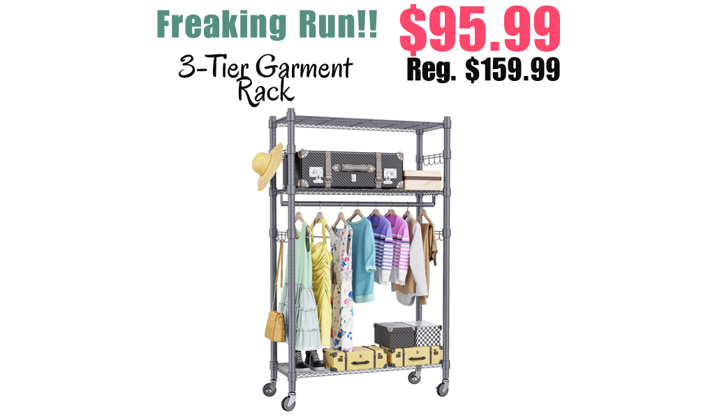 3-Tier Garment Rack Only $95.99 Shipped on Amazon (Regularly $159.99)