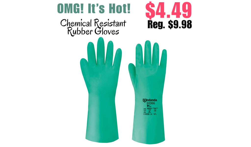 Chemical Resistant Rubber Gloves Only $4.49 Shipped on Amazon (Regularly $9.98)