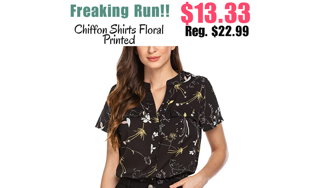 Chiffon Shirts Floral Printed Only $13.33 Shipped on Amazon (Regularly $22.99)