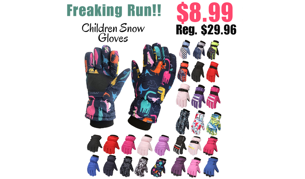Children Snow Gloves Only $8.99 Shipped on Amazon (Regularly $29.96)
