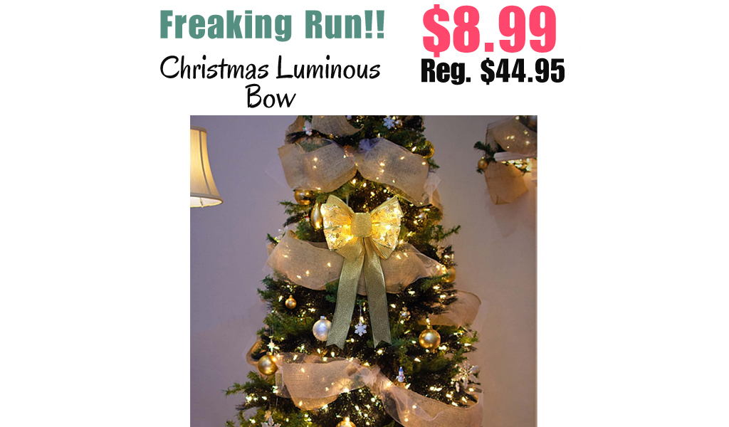 Christmas Luminous Bow Only $8.99 Shipped on Amazon (Regularly $44.95)