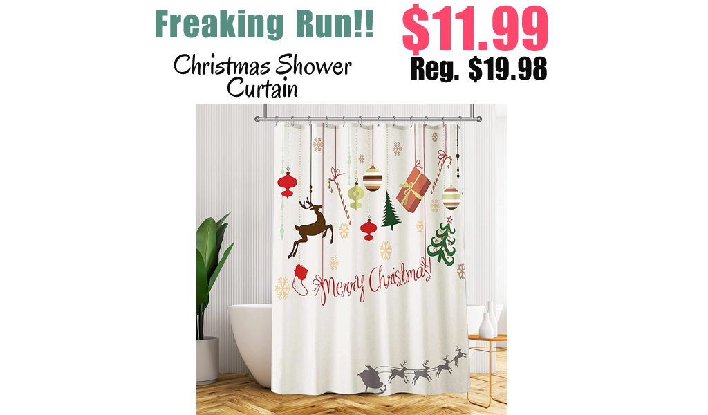 Christmas Shower Curtain Only $11.99 Shipped on Amazon (Regularly $19.98)