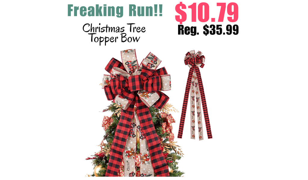 Christmas Tree Topper Bow Only $10.79 Shipped on Amazon (Regularly $35.99)