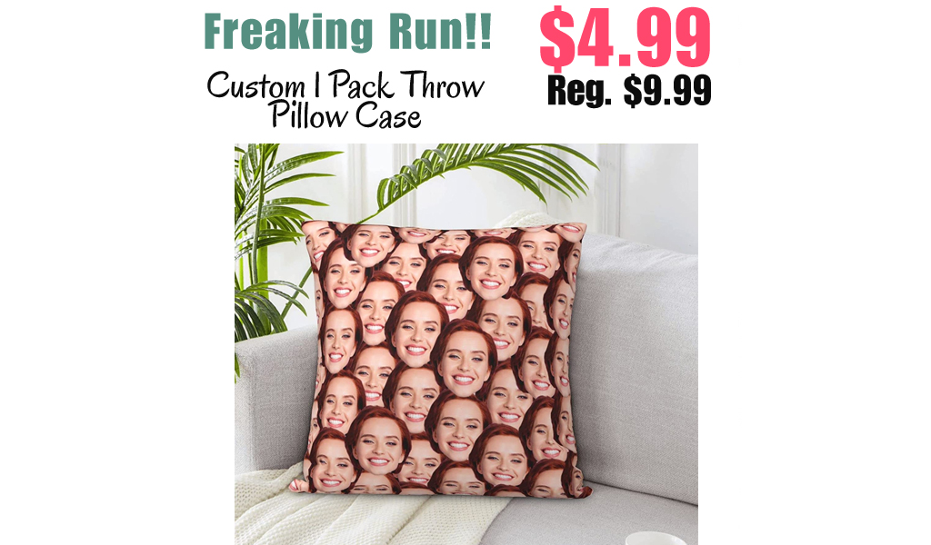 Custom 1 Pack Throw Pillow Case Only $4.99 Shipped on Amazon (Regularly $9.99)