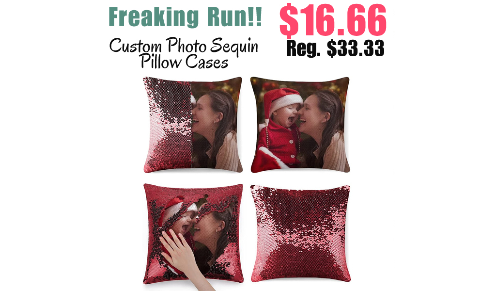 Custom Photo Sequin Pillow Cases Only $16.66 Shipped on Amazon (Regularly $33.33)
