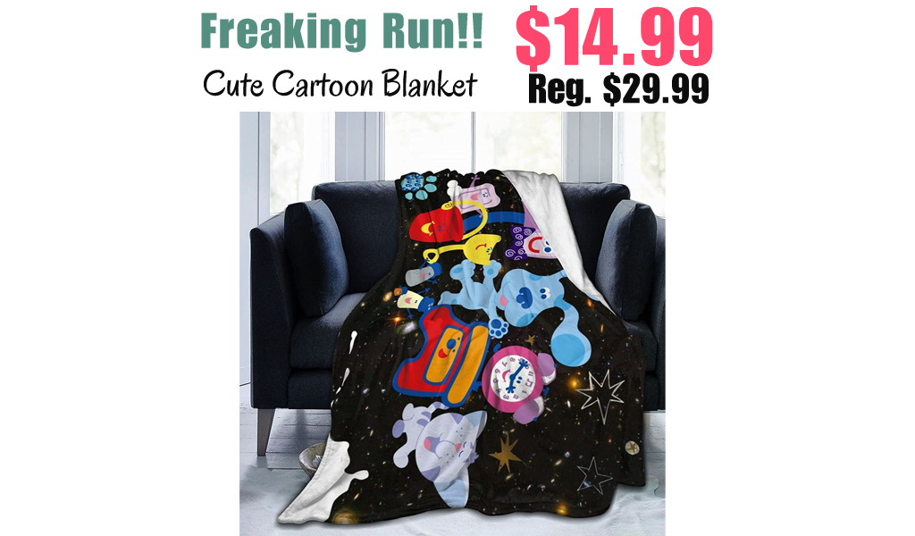 Cute Cartoon Blanket Only $14.99 Shipped on Amazon (Regularly $29.99)