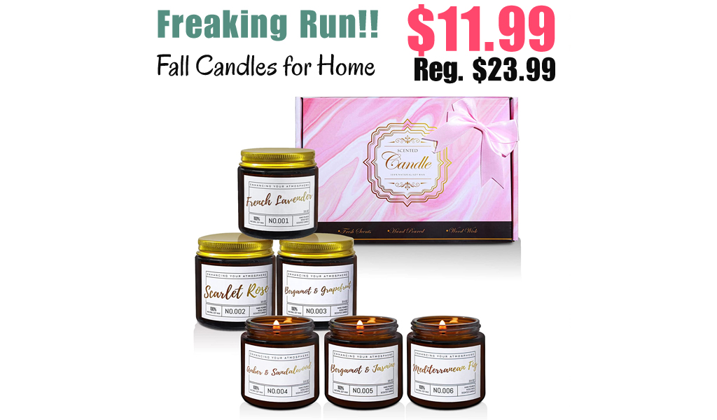 Fall Candles for Home Only $11.99 Shipped on Amazon (Regularly $23.99)
