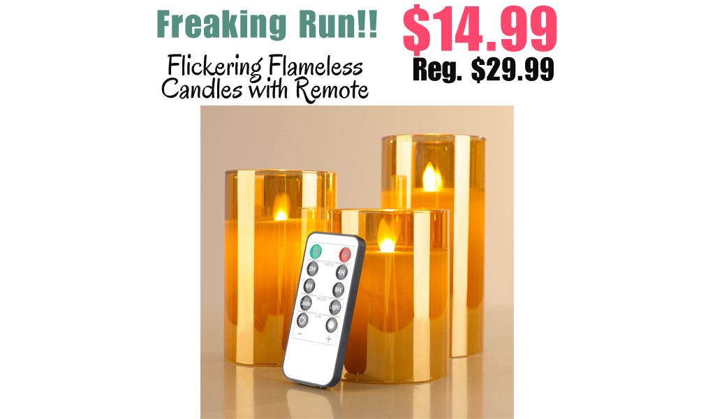 Flickering Flameless Candles with Remote Only $14.99 Shipped on Amazon (Regularly $29.99)