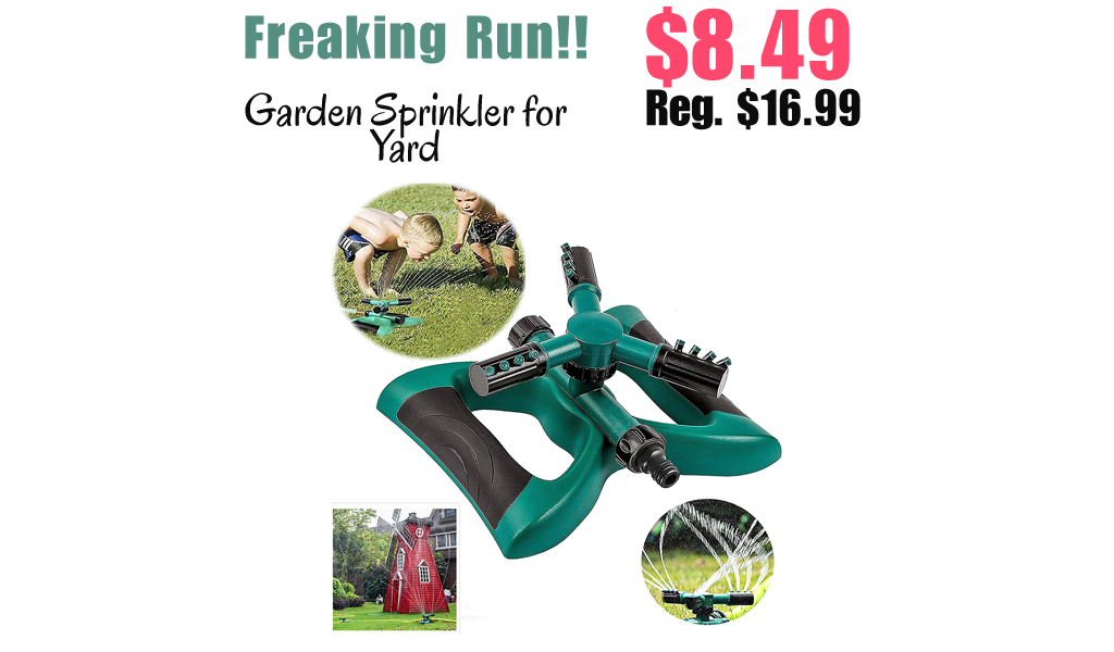 Garden Sprinkler for Yard Only $8.49 Shipped on Amazon (Regularly $16.99)