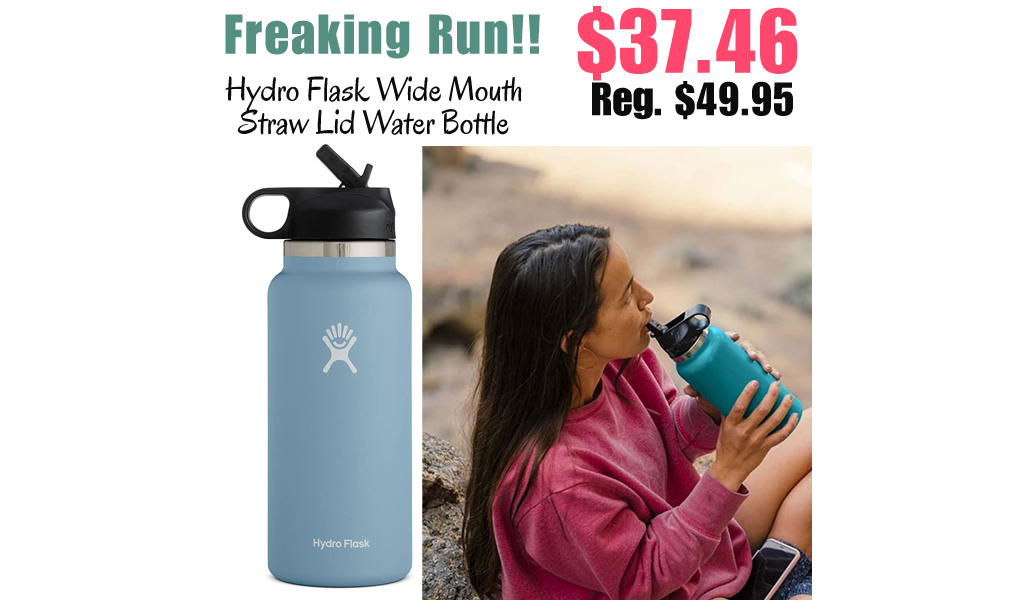 Hydro Flask Wide Mouth Straw Lid Water Bottle Only $37.46 Shipped on Amazon (Regularly $49.95)
