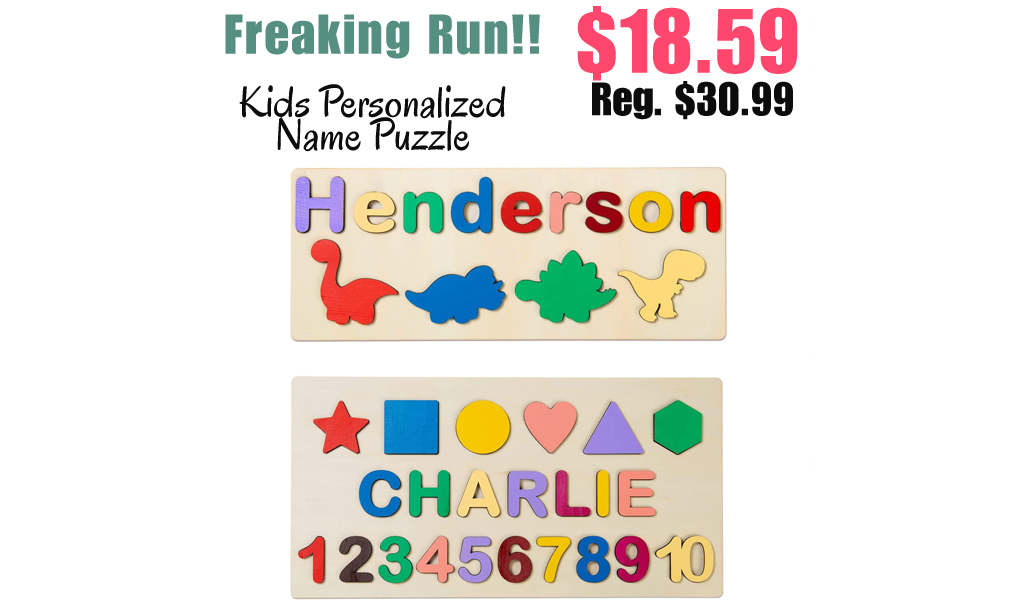 Kids Personalized Name Puzzle Only $18.59 Shipped on Amazon (Regularly $30.99)