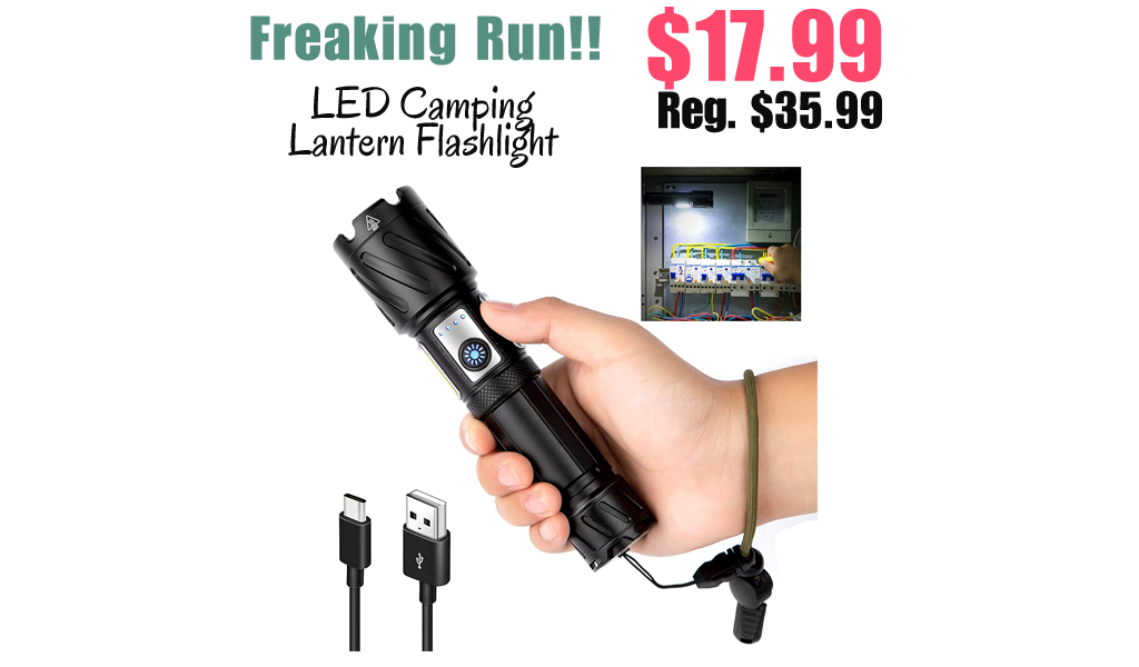 LED Camping Lantern Flashlight Only $17.99 Shipped on Amazon (Regularly $35.99)
