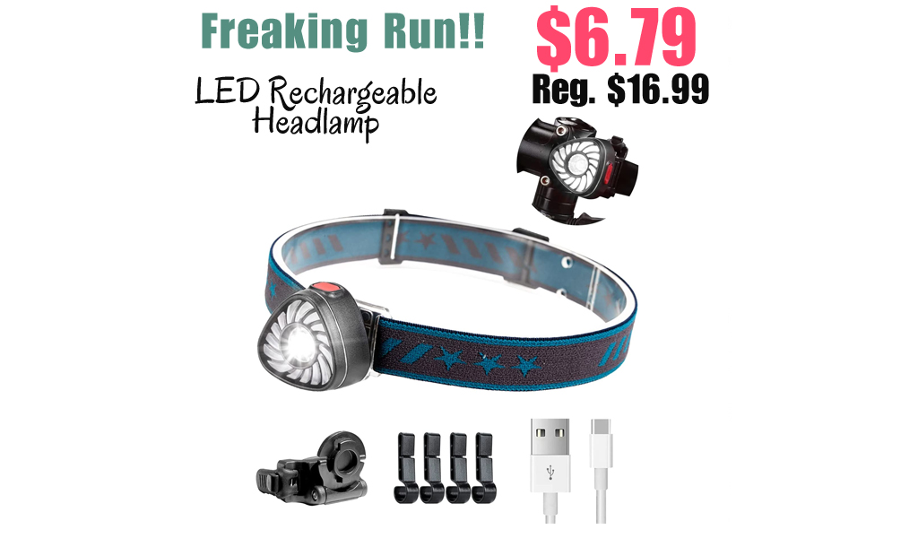 LED Rechargeable Headlamp Only $6.79 Shipped on Amazon (Regularly $16.99)