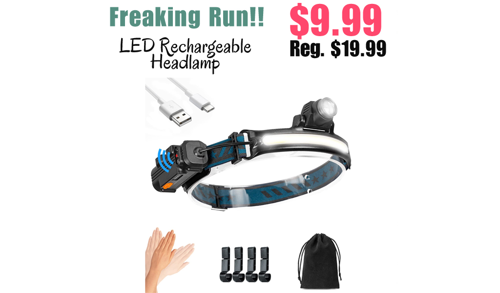 LED Rechargeable Headlamp Only $9.99 Shipped on Amazon (Regularly $19.99)