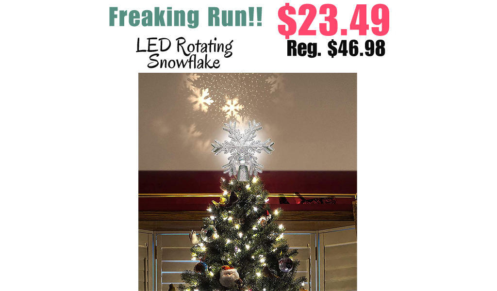 LED Rotating Snowflake Only $23.49 Shipped on Amazon (Regularly $46.98)