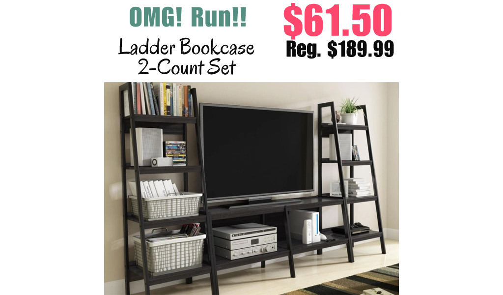 Ladder Bookcase 2-Count Set Just $61.50 Shipped on Amazon ($30.75 Each)