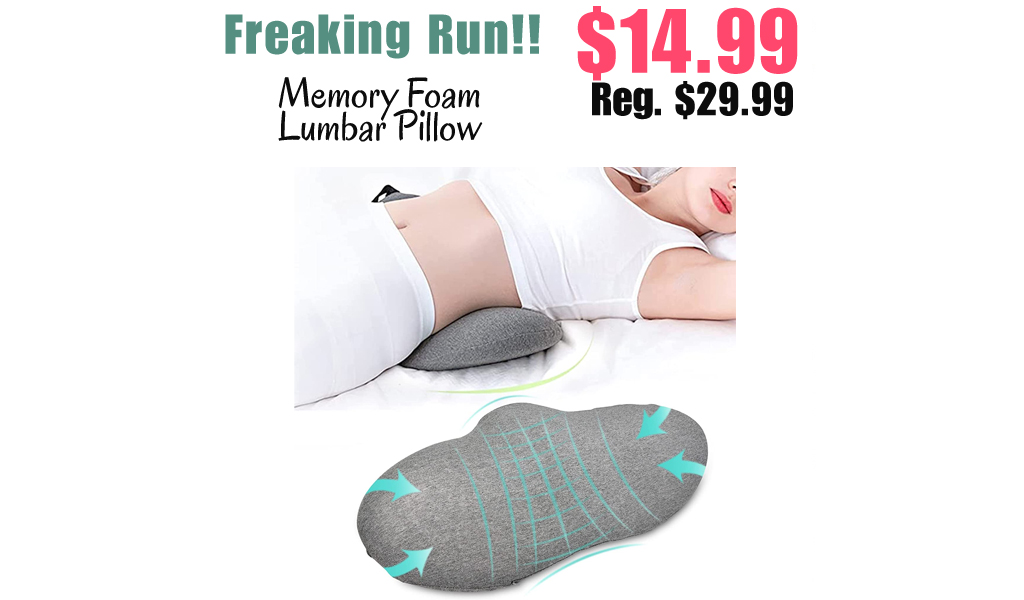 Memory Foam Lumbar Pillow Only $14.99 Shipped on Amazon (Regularly $29.99)
