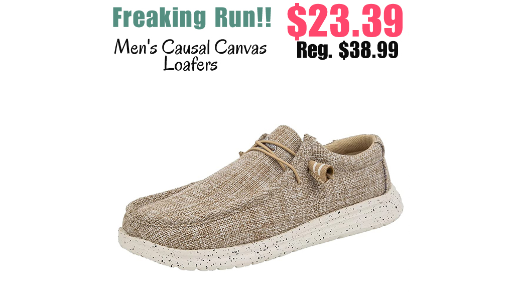 Men's Causal Canvas Loafers Only $23.39 Shipped on Amazon (Regularly $38.99)