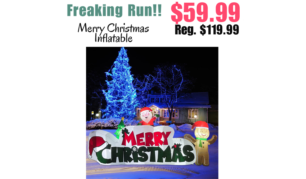 Merry Christmas Inflatable Only $59.99 Shipped on Amazon (Regularly $119.99)
