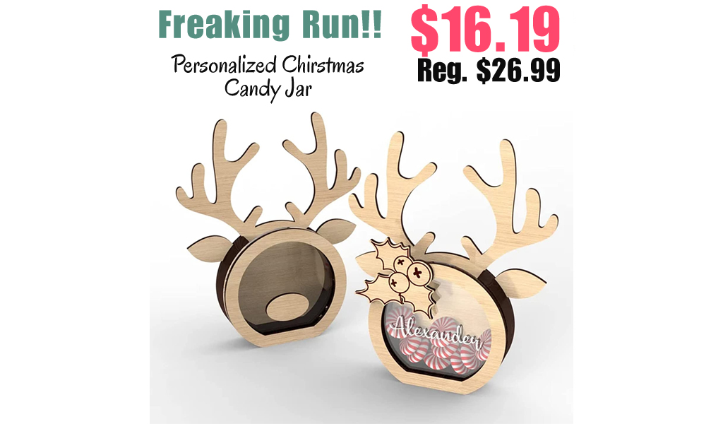 Personalized Chirstmas Candy Jar Only $16.19 Shipped on Amazon (Regularly $26.99)
