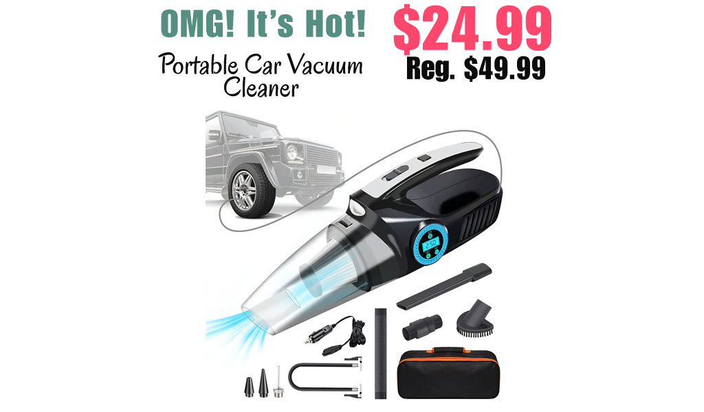 Portable Car Vacuum Cleaner Only $24.99 Shipped on Amazon (Regularly $49.99)