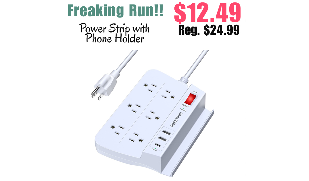 Power Strip with Phone Holder Only $12.49 Shipped on Amazon (Regularly $24.99)