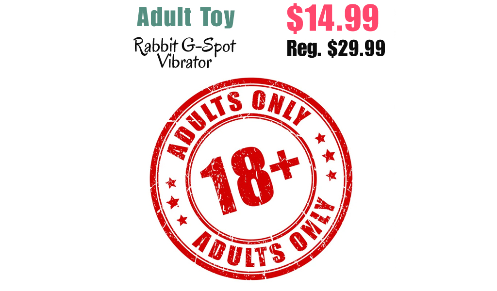 Rabbit G-Spot Vibrator Only $14.99 Shipped on Amazon (Regularly $29.99)
