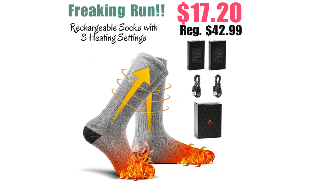 Rechargeable Socks with 3 Heating Settings Only $17.20 Shipped on Amazon (Regularly $42.99)