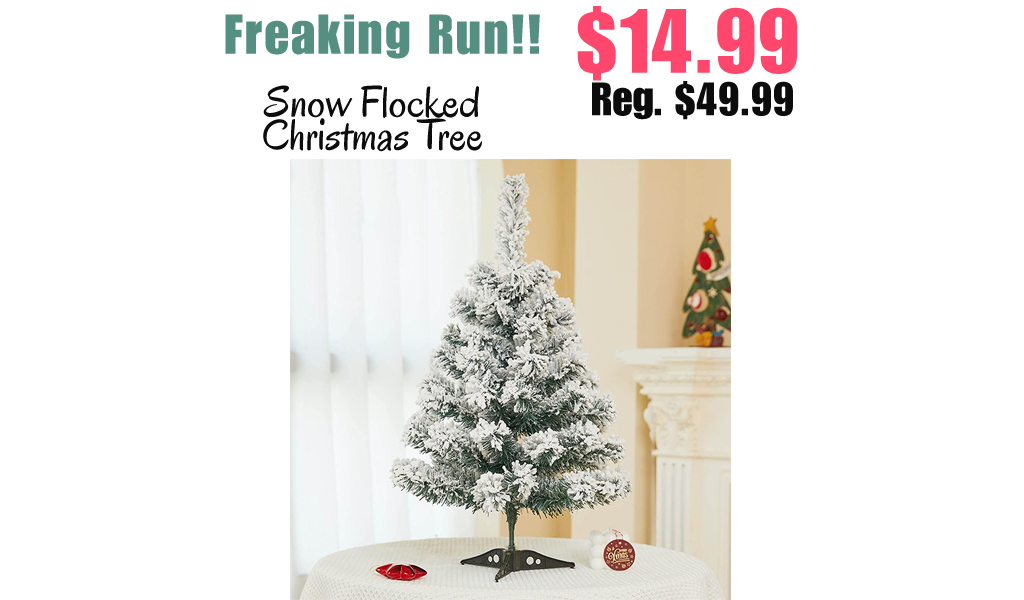 Snow Flocked Christmas Tree Only $14.99 Shipped on Amazon (Regularly $49.99)