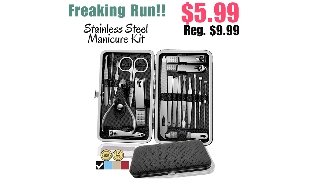 Stainless Steel Manicure Kit Only $5.99 Shipped on Amazon (Regularly $9.99)