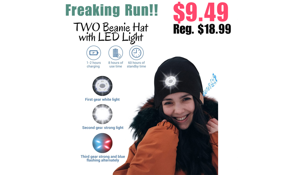 TWO Beanie Hat with LED Light Only $9.49 Shipped on Amazon (Regularly $18.99)