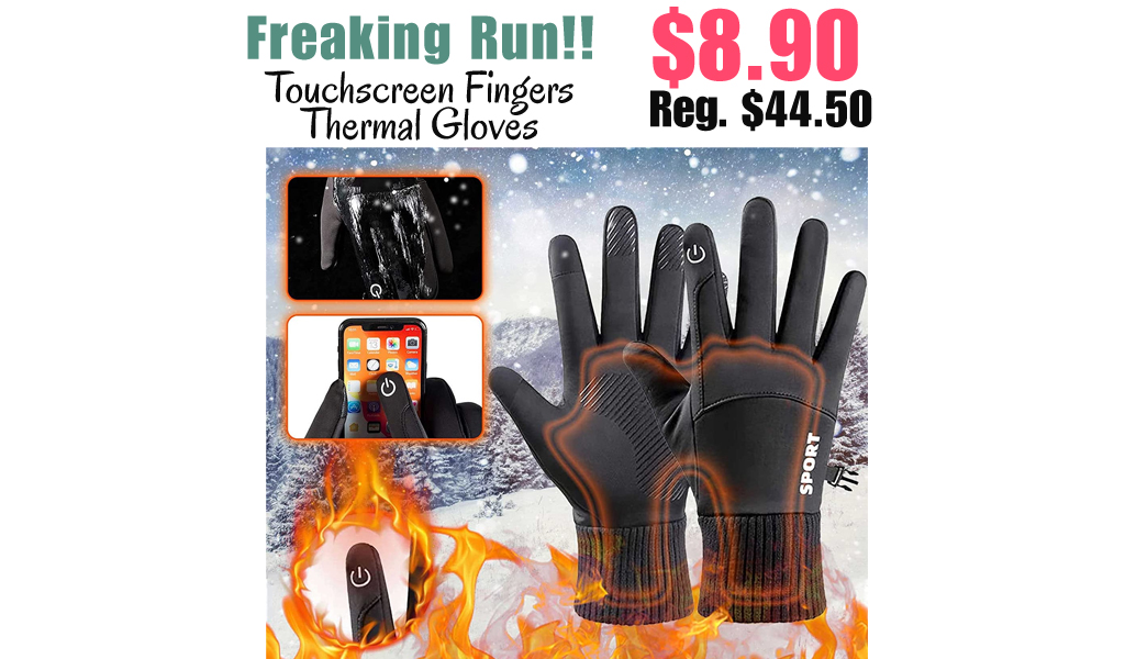 Touchscreen Fingers Thermal Gloves Only $8.90 Shipped on Amazon (Regularly $44.50)