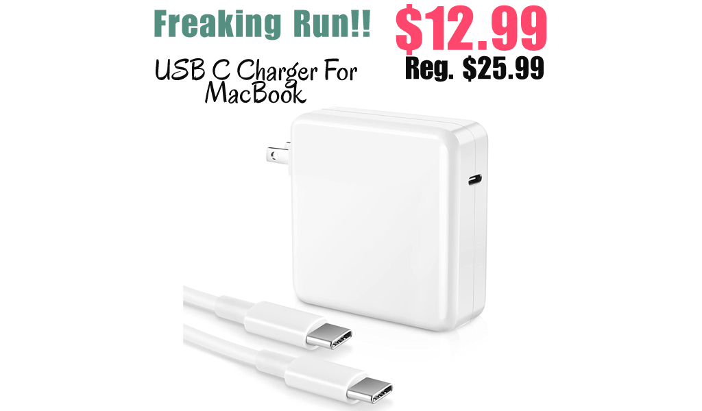 USB C Charger For MacBook Only $12.99 Shipped on Amazon (Regularly $25.99)
