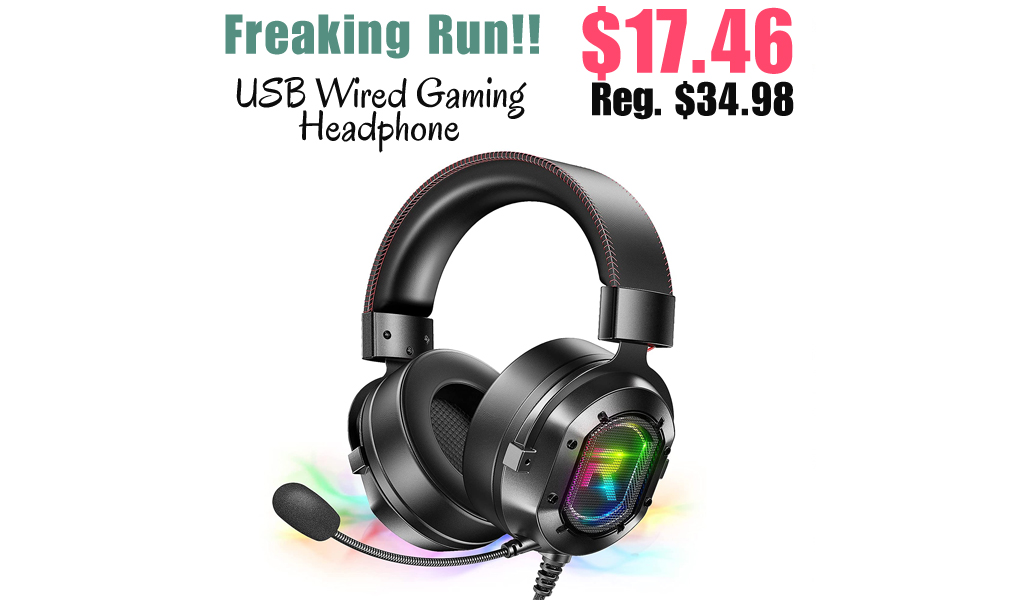 USB Wired Gaming Headphone Only $17.46 Shipped on Amazon (Regularly $34.98)