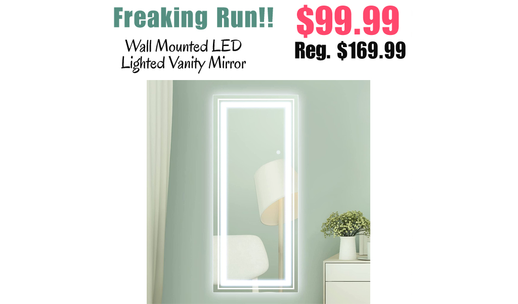 Wall Mounted LED Lighted Vanity Mirror Only $99.99 Shipped on Amazon (Regularly $169.99)
