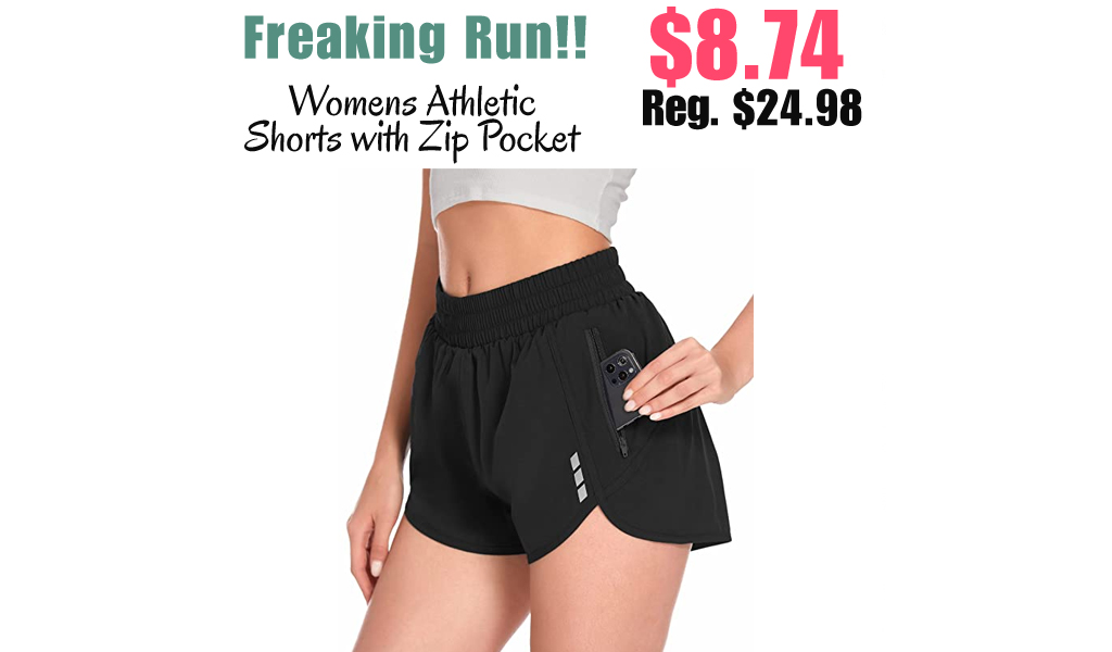 Womens Athletic Shorts with Zip Pocket Only $8.74 Shipped on Amazon (Regularly $24.98)