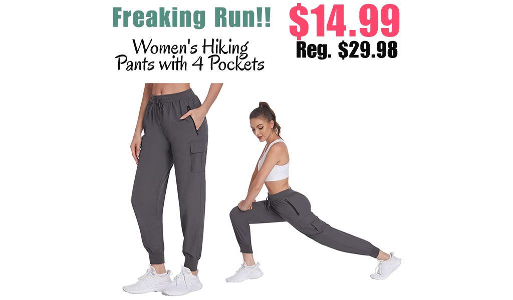 Women's Hiking Pants with 4 Pockets Only $14.99 Shipped on Amazon (Regularly $29.98)